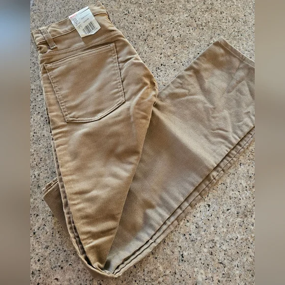 Vintage LEVIS 519 Corduroy Tan Straight Leg Pants 30X31 NWT